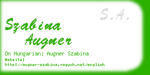 szabina augner business card